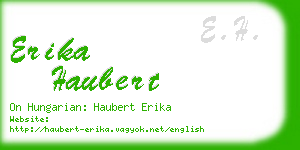 erika haubert business card